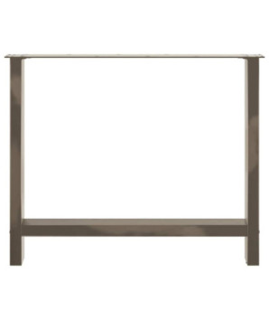 Picioare de masă din oțel natural, 2 buc., 90x(72-73) cm - WOODBB2185