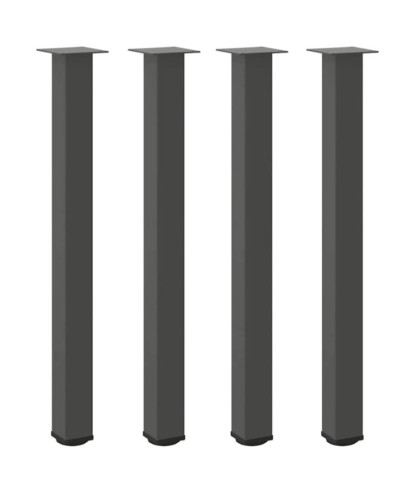 Picioare de masă de bar, antracit, 4 buc., 100-102 cm, oțel - WOODBB2186