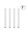 Picioare de masă de bar, 4 buc., alb, 90-92 cm, oțel - WOODBB2187 Picioare de masă de bar, 4 buc., alb, 90-92 cm, oțel - WOODBB2187