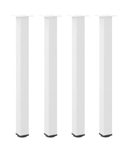 Picioare de masă de bar, 4 buc., alb, 90-92 cm, oțel - WOODBB2187