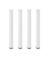 Picioare de masă de bar, 4 buc., alb, 90-92 cm, oțel - WOODBB2187 Picioare de masă de bar, 4 buc., alb, 90-92 cm, oțel - WOODBB2187