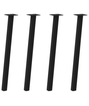 Picioare masă consolă, 4 buc., negru, 72 cm, oțel - WOODBB2188