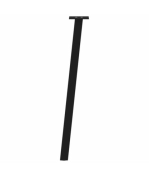 Picioare masă consolă, 4 buc., negru, 72 cm, oțel - WOODBB2188