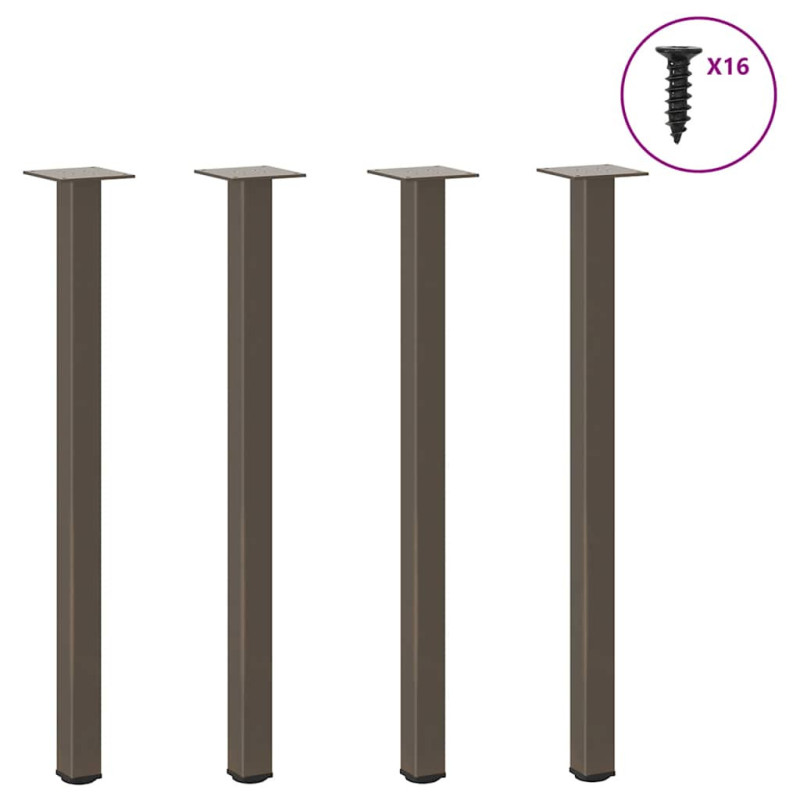 Picioare masă consolă, 4 buc., oțel natural, 72-74 cm - WOODBB2189 Picioare masă consolă, 4 buc., oțel natural, 72-74 cm - WOODBB2189
