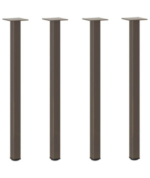 Picioare masă consolă, 4 buc., oțel natural, 72-74 cm - WOODBB2189
