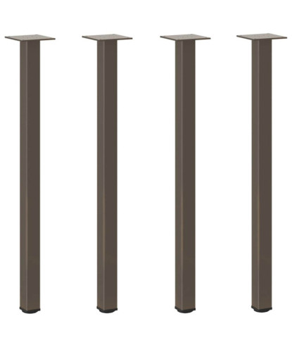 Picioare masă consolă, 4 buc., oțel natural, 72-74 cm - WOODBB2189