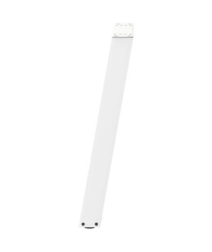 Picioare de masă consolă în formă de U, 2 buc., alb, 28x(72-73) cm, oțel - WOODBB2190