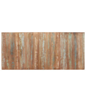Masă de bucătărie pentru 8 persoane, aspect vintage, din lemn masiv reciclat, dreptunghiulară, 200x90x76 cm
