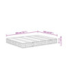 Saltea cu arcuri bonnell, fermitate medie, 160x200 cm - WOODBB2200
