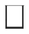 Picioare de masă în formă de U, 3 buc., negru, 70x(72-73) cm, oțel - WOODBB2202 Picioare de masă în formă de U, 3 buc., negru, 70x(72-73) cm, oțel - WOODBB2202