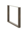Picioare de masă în formă de U, 2 buc., oțel natural, 100 x (72-73) cm - WOODBB2203