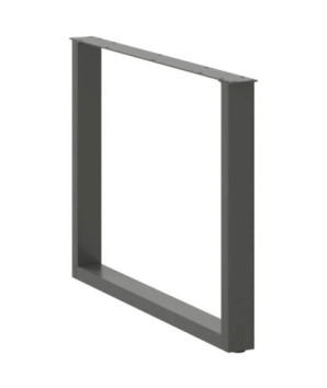 Picioare de masă în formă de U, 3 buc., antracit, 100x(72-73) cm, oțel - WOODBB2204