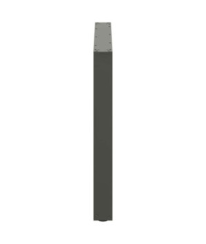 Picioare de masă în formă de U, 3 buc., antracit, 100x(72-73) cm, oțel - WOODBB2204