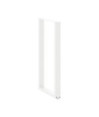 Picioare de masă de bar în formă de U, 2 buc., alb, 60 x (110-111) cm, oțel - WOODBB2205 Picioare de masă de bar în formă de U, 2 buc., alb, 60 x (110-111) cm, oțel - WOODBB2205