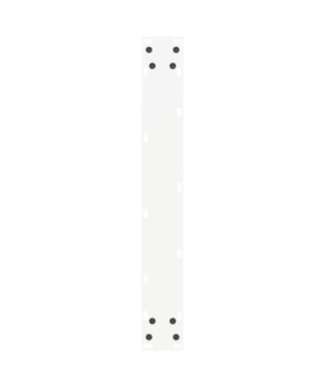 Picioare de masă de bar în formă de U, 2 buc., alb, 60 x (110-111) cm, oțel - WOODBB2205