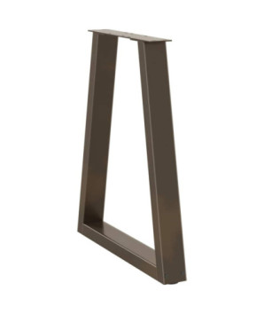 Picioare de masă în formă de V, 2 buc., oțel natural, 50x(72-73,3) cm - WOODBB2206