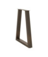 Picioare de masă în formă de V, 2 buc., oțel natural, 50x(72-73,3) cm - WOODBB2206