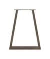 Picioare de masă în formă de V, 2 buc., oțel natural, 50x(72-73,3) cm - WOODBB2206