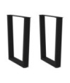 Picioare de masă în formă de V, 2 buc., negru, 70x(72-73,3) cm, oțel - WOODBB2207 Picioare de masă în formă de V, 2 buc., negru, 70x(72-73,3) cm, oțel - WOODBB2207