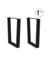Picioare de masă în formă de V, 2 buc., negru, 70x(72-73,3) cm, oțel - WOODBB2207 Picioare de masă în formă de V, 2 buc., negru, 70x(72-73,3) cm, oțel - WOODBB2207