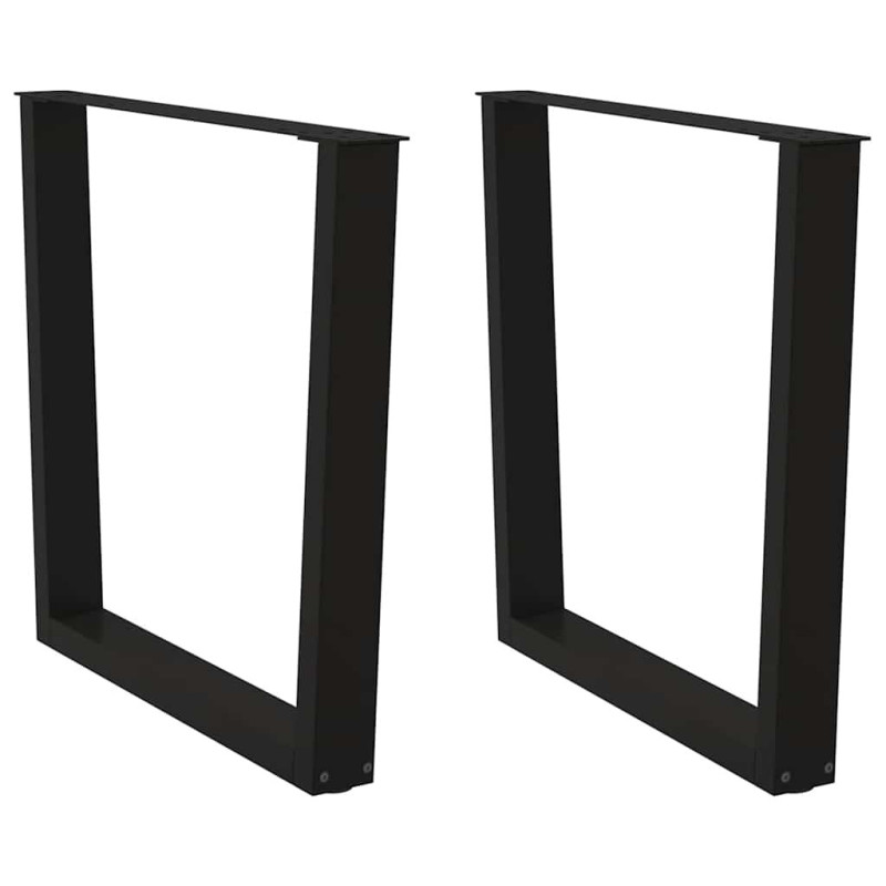 Picioare de masă în formă de V, 2 buc., negru, 90x(72-73,3) cm, oțel - WOODBB2209 Picioare de masă în formă de V, 2 buc., negru, 90x(72-73,3) cm, oțel - WOODBB2209