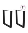 Picioare de masă în formă de V, 2 buc., negru, 90x(72-73,3) cm, oțel - WOODBB2209 Picioare de masă în formă de V, 2 buc., negru, 90x(72-73,3) cm, oțel - WOODBB2209