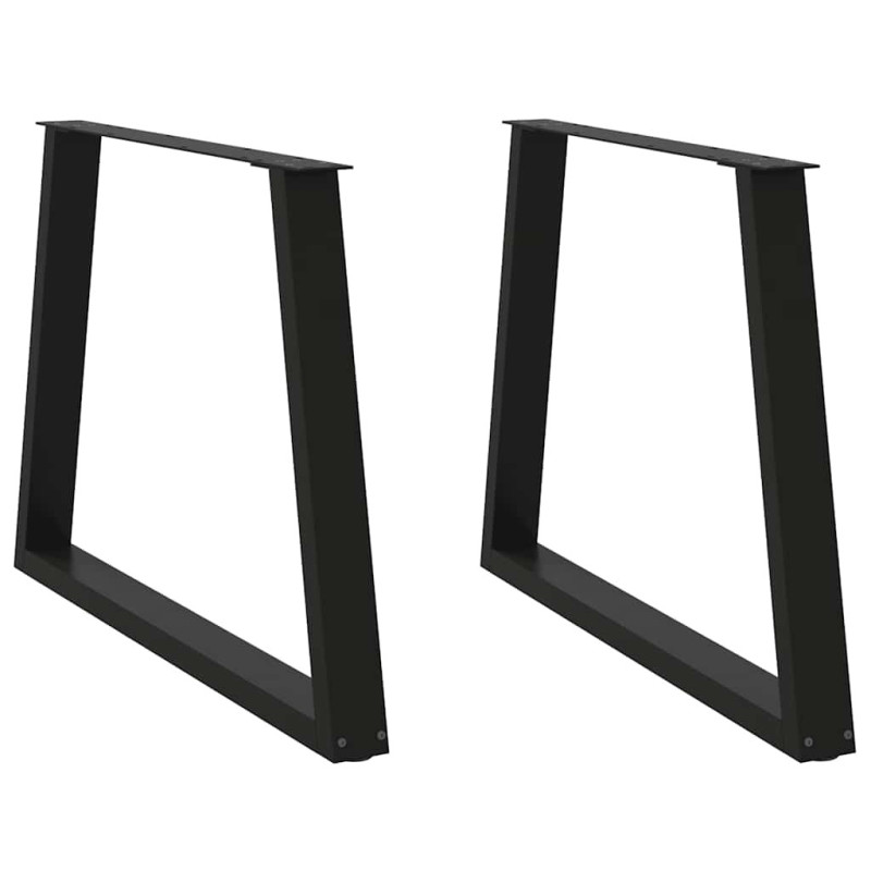 Picioare de masă în formă de V, 2 buc., negru, 100 x (72-73,3) cm, oțel - WOODBB2210 Picioare de masă în formă de V, 2 buc., negru, 100 x (72-73,3) cm, oțel - WOODBB2210