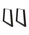 Picioare de masă în formă de V, 2 buc., negru, 100 x (72-73,3) cm, oțel - WOODBB2210 Picioare de masă în formă de V, 2 buc., negru, 100 x (72-73,3) cm, oțel - WOODBB2210