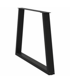 Picioare de masă în formă de V, 2 buc., negru, 100 x (72-73,3) cm, oțel - WOODBB2210