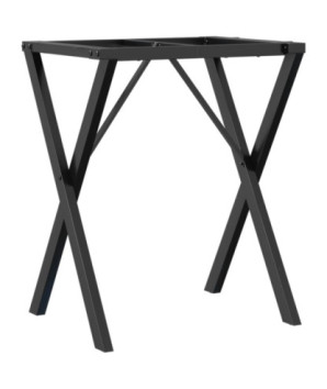 Picioare masă de sufragerie X-Frame 60x50x73 cm Oţel, cu aspect industrial - WOODBB2221