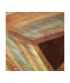 Masă laterală, 35x35x55 cm, lemn reciclat, cu aspect rustic - WOODBB238 Masă laterală, 35x35x55 cm, lemn reciclat, cu aspect rustic - WOODBB238