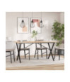 Picioare masă de sufragerie X-Frame 140x60x73 cm Oţel, cu aspect industrial - WOODBB2224 Picioare masă de sufragerie X-Frame 140x60x73 cm Oţel, cu aspect industrial - WOODBB2224