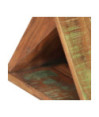 Masă laterală, 35x35x55 cm, lemn reciclat, cu aspect rustic - WOODBB238 Masă laterală, 35x35x55 cm, lemn reciclat, cu aspect rustic - WOODBB238