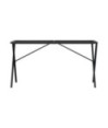 Picioare masă de sufragerie X-Frame 140x60x73 cm Oţel, cu aspect industrial - WOODBB2224 Picioare masă de sufragerie X-Frame 140x60x73 cm Oţel, cu aspect industrial - WOODBB2224