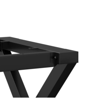 Picioare masă de sufragerie X-Frame 140x60x73 cm Oţel, cu aspect industrial - WOODBB2224