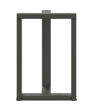 Picioare de masă în formă de T, 2 buc., antracit, 50x35x(72-73) cm, oțel - WOODBB2225