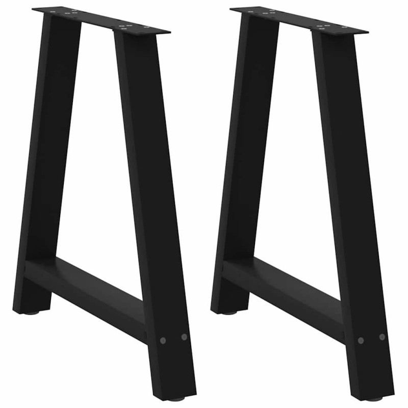 Picioare de masă în formă de A, 2 buc., negru, 80x(72-73) cm, oțel - WOODBB2226 Picioare de masă în formă de A, 2 buc., negru, 80x(72-73) cm, oțel - WOODBB2226
