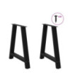 Picioare de masă în formă de A, 2 buc., negru, 80x(72-73) cm, oțel - WOODBB2226 Picioare de masă în formă de A, 2 buc., negru, 80x(72-73) cm, oțel - WOODBB2226