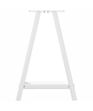 Picioare de masă în formă de A, 2 buc., alb, 60x(72-73) cm, oțel - WOODBB2227