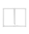 Picioare de masă în formă de T, 2 buc., alb, 90x35x(72-73) cm, oțel - WOODBB2229