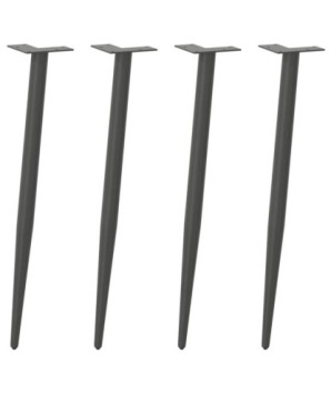 Picioare de masă consolă formă conică 4 buc. antracit 72-73 cm oțel - WOODBB2230