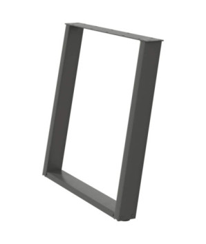 Picioare de masă în formă de U, 2 buc., antracit, 70x(72-73) cm, oțel - WOODBB2242