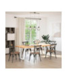 Picioare de masă în formă de U, 2 buc., alb, 60x(72-73) cm, oțel - WOODBB2243