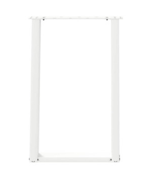 Picioare de masă în formă de U, 2 buc., alb, 60x(72-73) cm, oțel - WOODBB2243