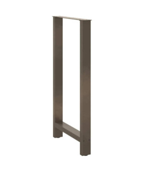 Picioare de masă de bar, oțel natural, 2 buc., 60 x (110-111) cm, oțel - WOODBB2247