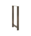 Picioare de masă de bar, oțel natural, 2 buc., 60 x (110-111) cm, oțel - WOODBB2247