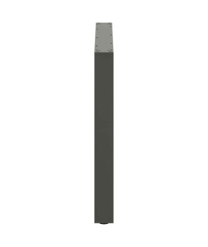 Picioare de masă în formă de U, 2 buc., antracit, 100x(72-73) cm, oțel - WOODBB2248