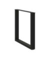 Picioare de masă în formă de U, 3 buc., negru, 90x(72-73) cm, oțel - WOODBB2249