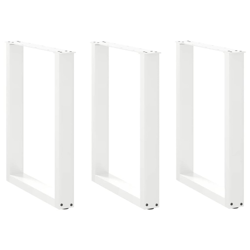 Picioare de masă în formă de U, 3 buc., alb, 70x(72-73) cm, oțel - WOODBB2250 Picioare de masă în formă de U, 3 buc., alb, 70x(72-73) cm, oțel - WOODBB2250