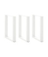 Picioare de masă în formă de U, 3 buc., alb, 70x(72-73) cm, oțel - WOODBB2250 Picioare de masă în formă de U, 3 buc., alb, 70x(72-73) cm, oțel - WOODBB2250